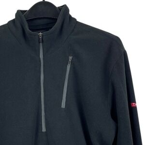 SCOTTeVEST Micro Fleece Pullover Mens M Tactical Jacket CCW 1/4 Zip TEC Black